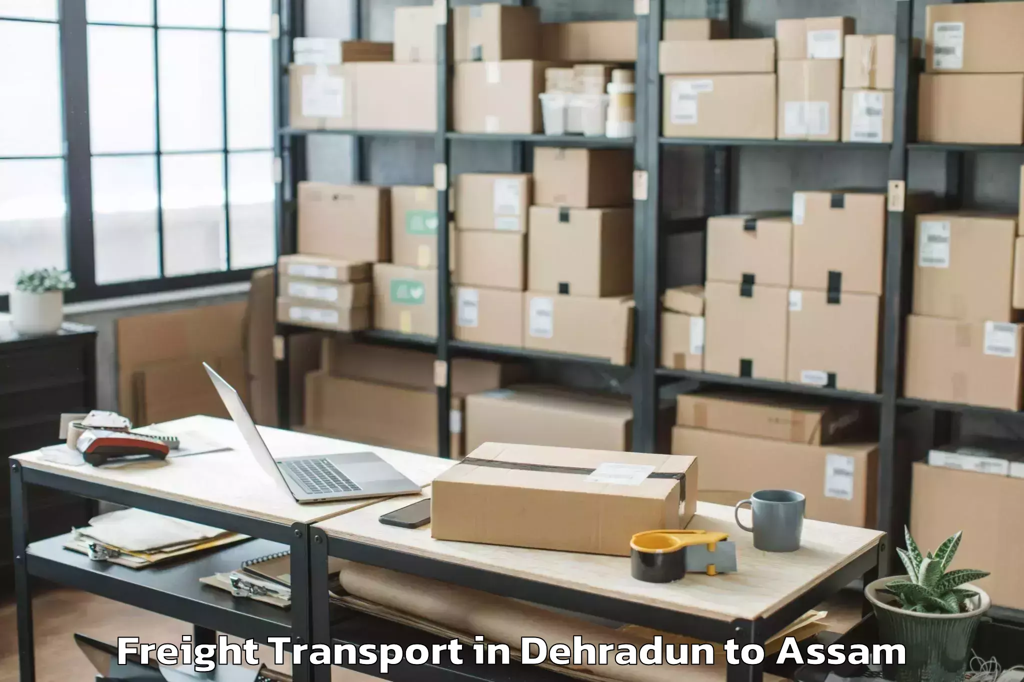 Dehradun to Kalaigaon Freight Transport Booking